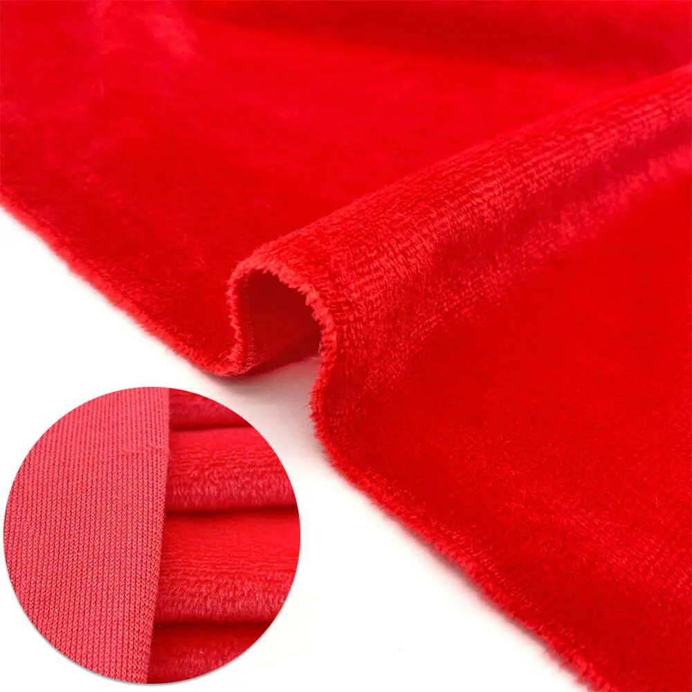 Büyük Boy Düz Renk Kısa Peluş Kadife Kumaş Süper Yumuşak Dıy El Yapımı Ev Tekstili Oyuncak Giyim yastık Battaniye Malzemesi