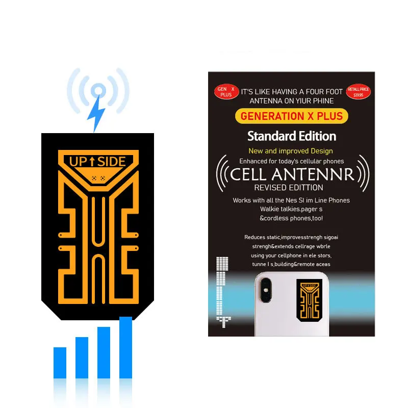 Açık EDC Taşınabilir Anten Çıkartmalar Nesil Kamp İçin 1 Adet cep telefonu Sinyal Geliştirme Etiket sinyal amplifikatörü Güçlendirici