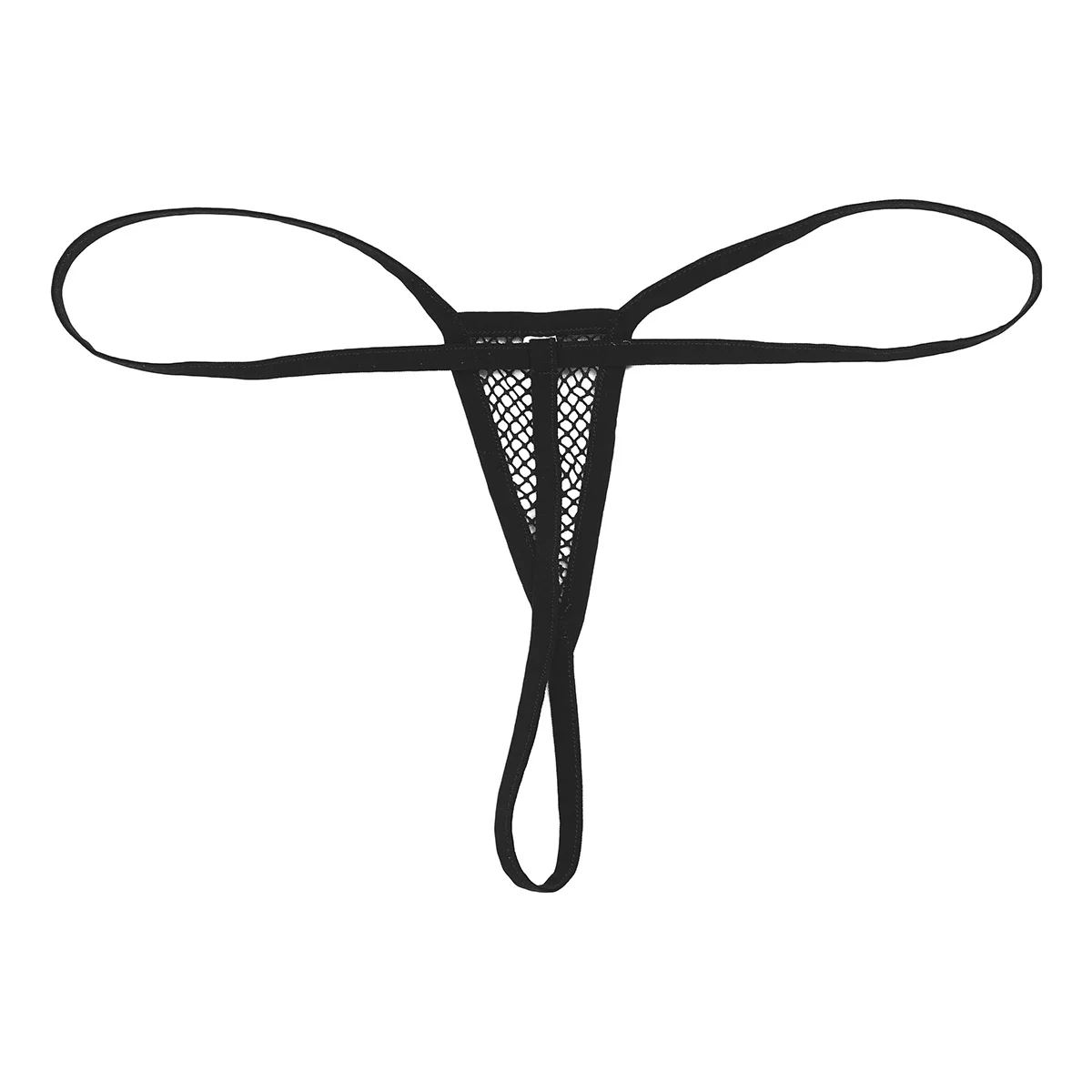 Kadın Seksi İç Çamaşırı Külot Sıkı Fishnet See Through T-Geri Aç Popo G-String Tanga Düşük Bel Bikini İç Çamaşırı Külot