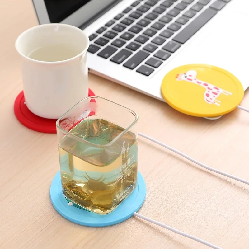 Xiaomi USB Karikatür Orijinal USB Silikon İnce kupa ısıtıcı ısı İçecek Kupa Mat Tutmak İçecek Sıcak ısıtıcı Kupalar Coaster