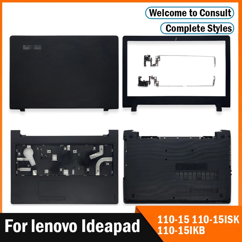 YENİ lenovo ideapad 110-15 İçin 110 - 15ISK 110-15IKB Serisi Laptop LCD arka Kapak/Ön Çerçeve/Menteşeler/Palmrest / Alt Kasa