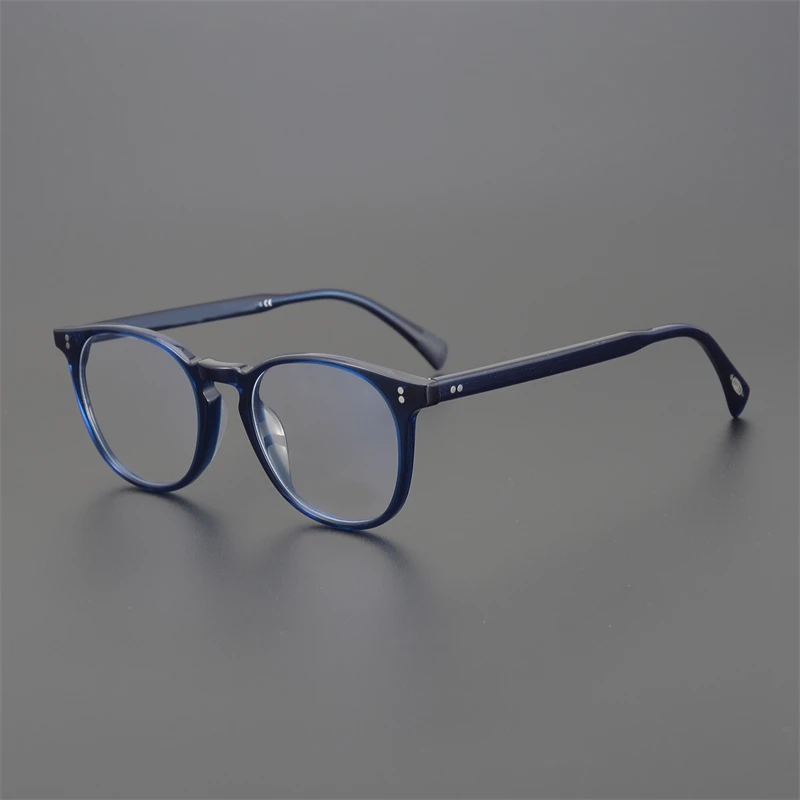 OV5298 Unisex Gözlük Çerçevesi Erkekler Kadınlar Yuvarlak Vintage Optik Bilgisayar Gözlükleri Finley Esq. Miyopi Reçete Gözlük