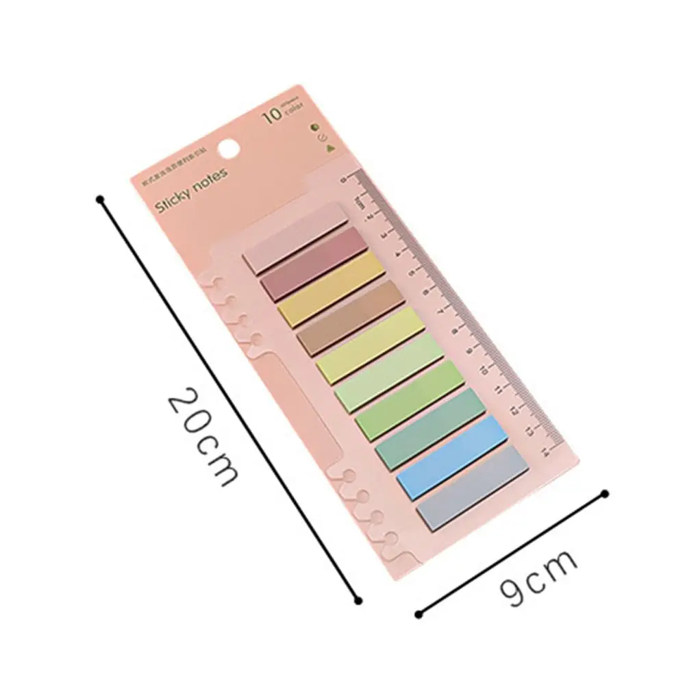 200 Yaprak / paket Morandi Renk Yapışkan Not Kendinden Yapışkanlı Renkli Memo Pedleri N Kez Çıkartmalar Minimalizm Etiket Not Öğrenciler İçin