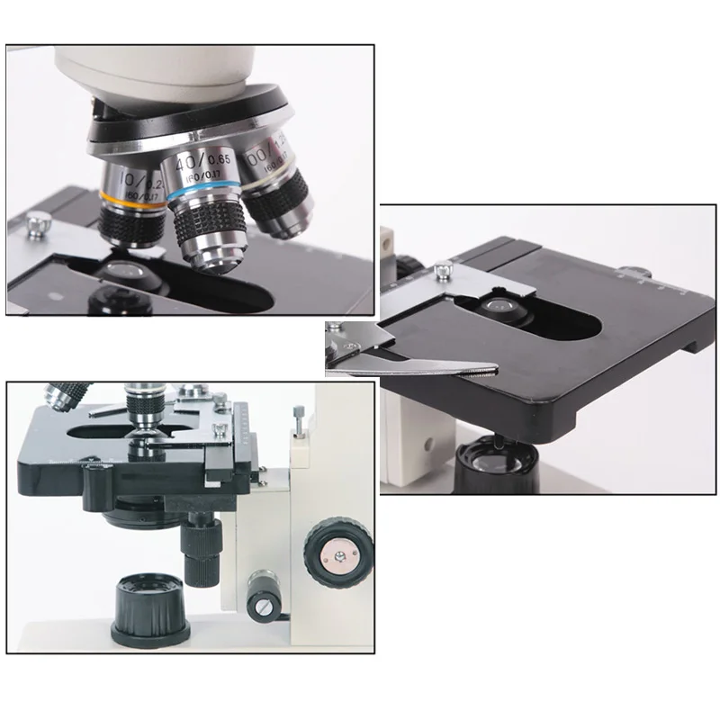2500X Monoküler LED Biyolojik Mikroskop TV Drawtube CCD Bilimsel Deneyler için Öğrenme Eğitim Su Ürünleri Yetiştiriciliği