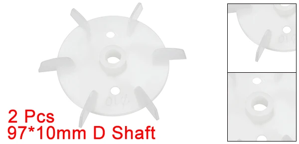Uxcell 1/2/3/4 Adet Motor Fan Kanatlı D Mil Yedek Beyaz Plastik 6/12 Pervane Mühendislik Plastik Bıçaklar