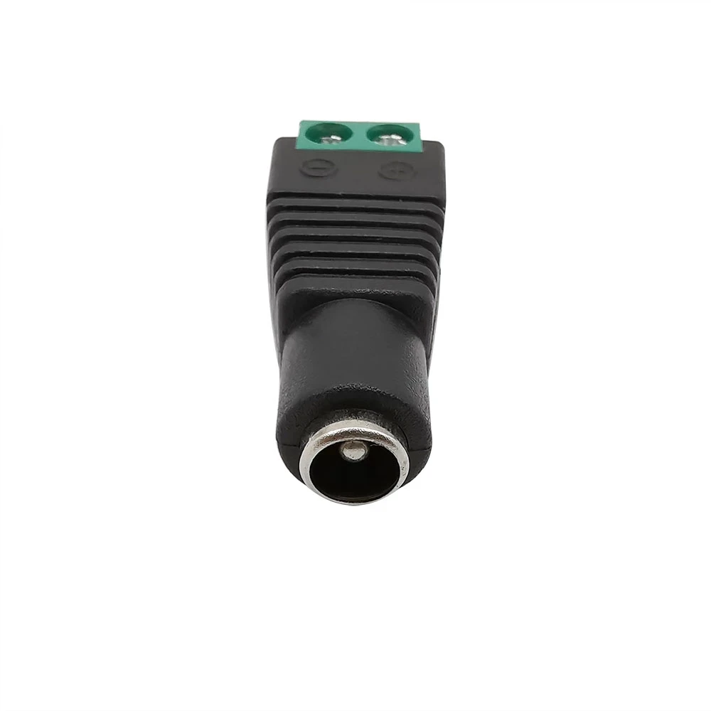5 Takım DC Güç 5.5x2.1mm Erkek Dişi Kablo Konektörü 12V kapalı Inline 304 Anahtarı ile 2.1*5.5 mm DC Dişi Jack LED Şerit için