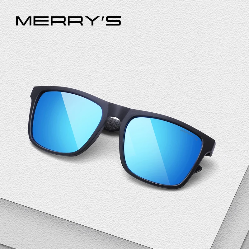 MERRYS tasarım Erkekler HD Polarize Güneş Gözlüğü Erkek Sürüş Kare Shades Klasik güneş gözlüğü Erkekler Için UV400 S3005