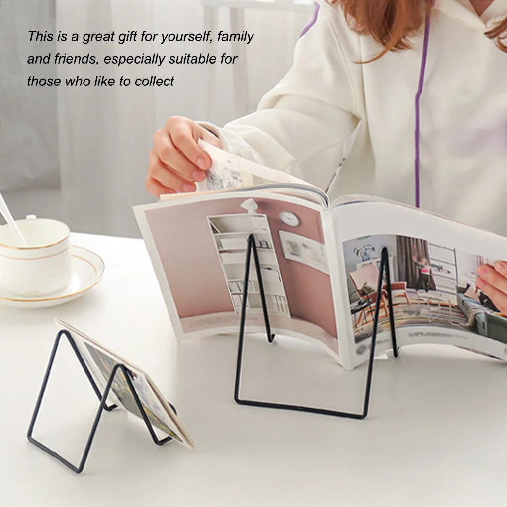 Yeni S / L Geometrik Masaüstü Yerleştirme cep telefonu standı Kitap Gazete Koleksiyonu Depolama Rafı Dergi Ekran Tutucu