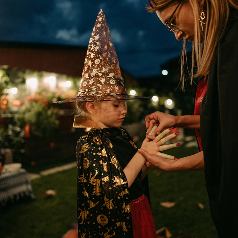 Cadılar bayramı Şapka Korku Kabak Yarasa Siyah cadı şapkaları Yetişkin Çocuklar İçin Masquerade Elbise Parti Malzemeleri Cadılar Bayramı Sahne Sihirbazı Kapaklar