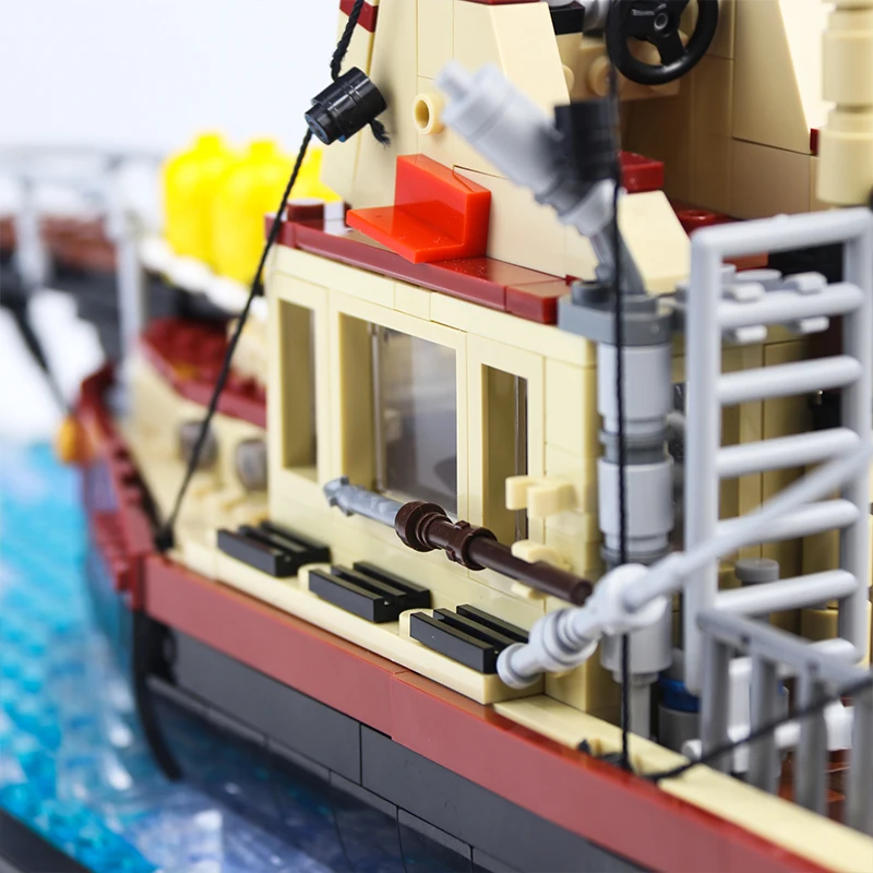 MOC En Orca Çene Gemi Model Tekne DIY Yapı Elmas Blokları Setleri Modeli Klasik Tuğla Hediye çocuk oyuncakları