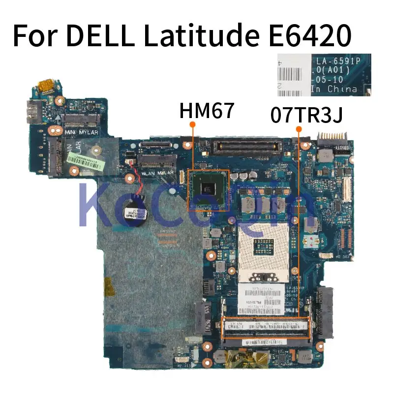 KoCoQin DELL Latitude E6420 HM67 Laptop Anakart CN-07TR3J 07TR3J PAL50 LA-6591P Dizüstü Anakart DDR3 TEST