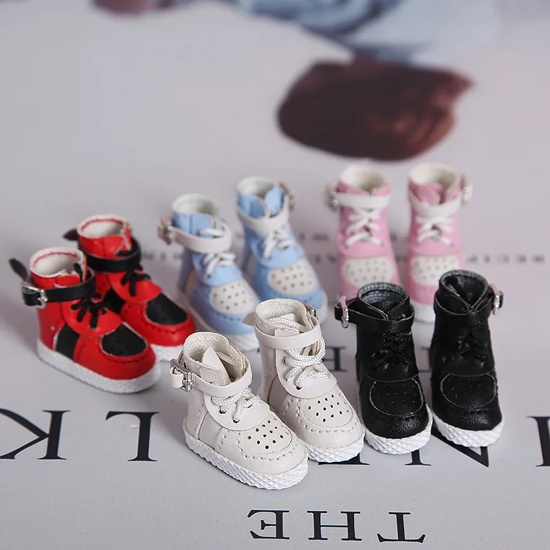 Yeni OB11 bebek ayakkabıları yüksek top moda rahat ayakkabılar sneakers Obitsu11, GSC, YMY, body9, 1/12 BJD bebek aksesuarları