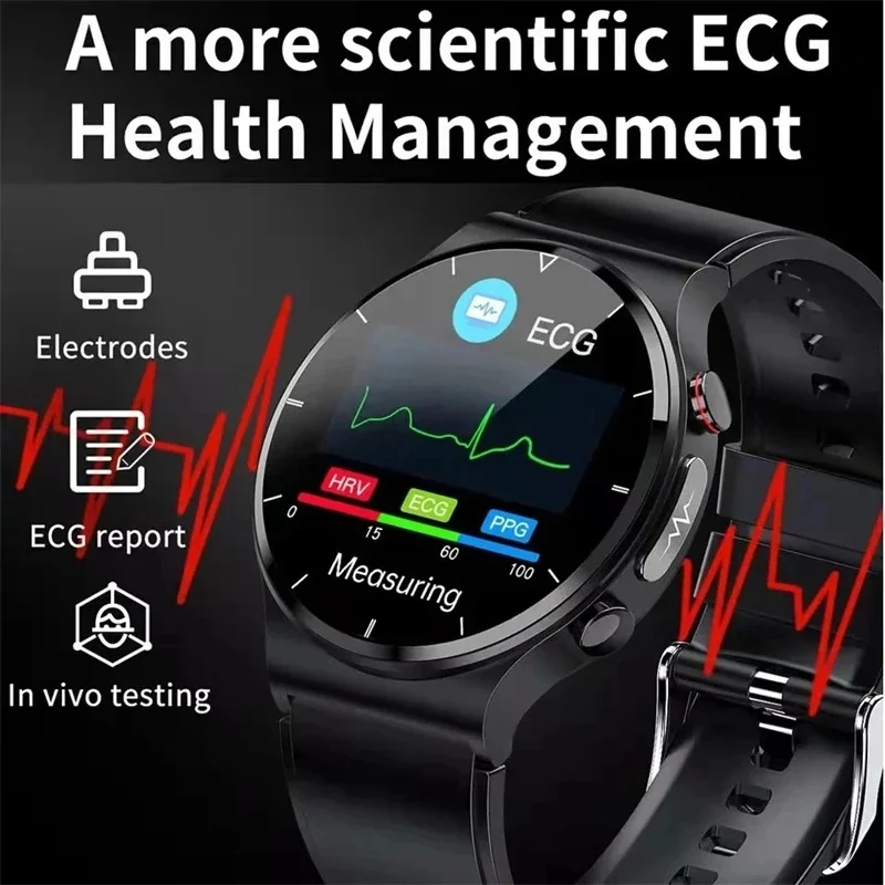 2022 Yeni EKG+PPG akıllı izle erkekler Kan Basıncı Kalp Hızı Saatler IP68 Su Geçirmez Spor İzci Smartwatch Huawei Xiaomi için