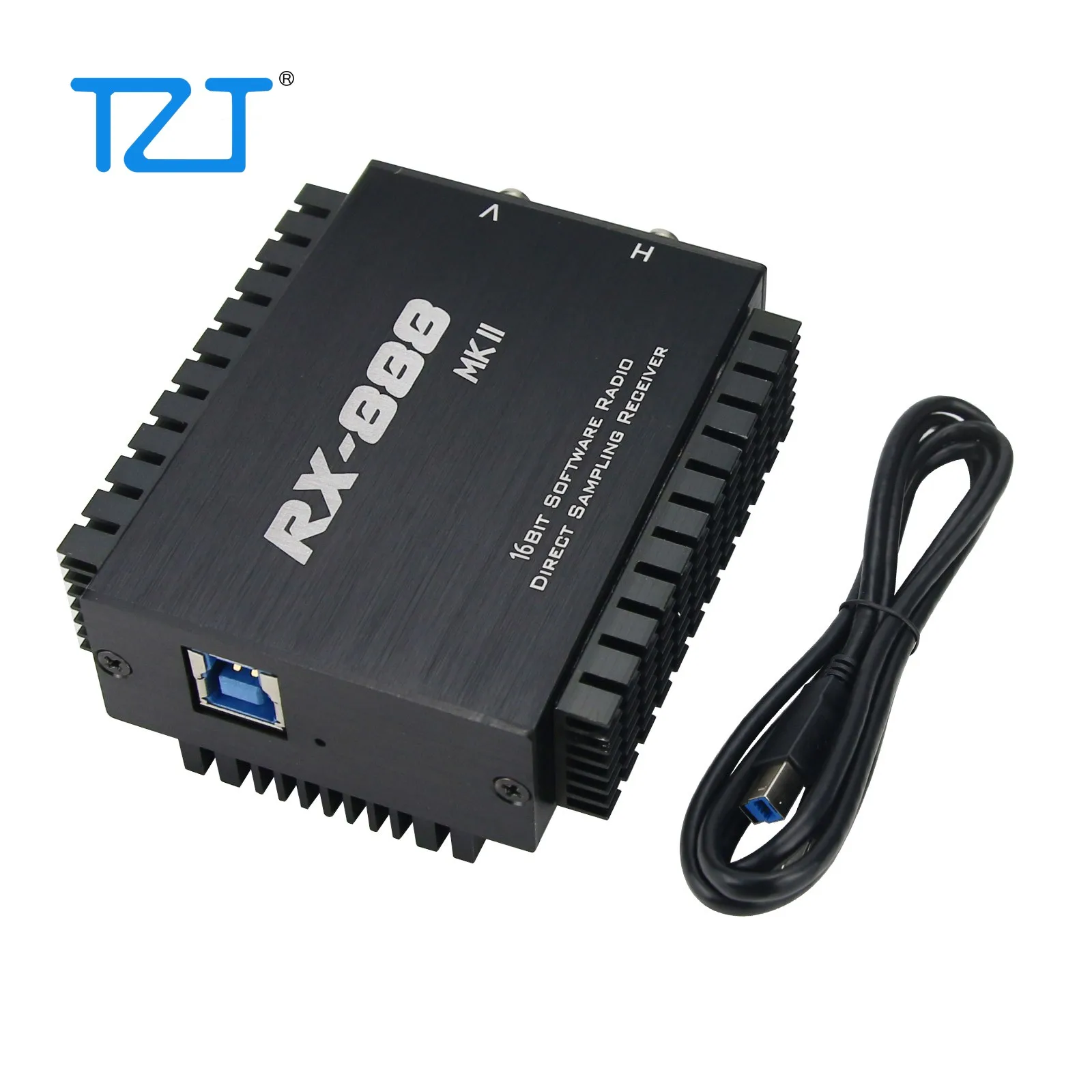 2021 RX-888 MKII SDR Radyo Alıcısı SDR Amatör Radyo Alıcısı LTC2208 16Bit ADC Doğrudan Örnekleme R828D RX888 Artı