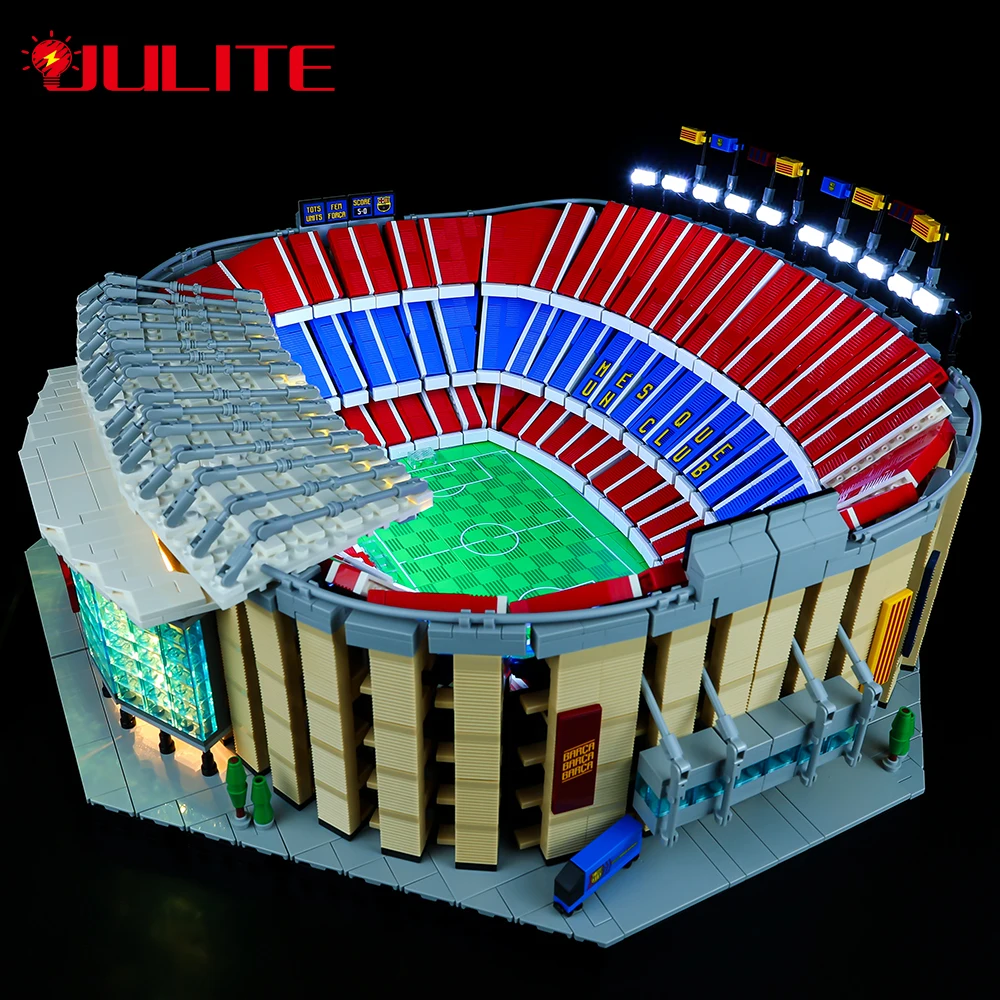 Led ışık Kiti Yaratıcı 10284 Camp Nou-FC Barcelona Stadyumu Yapı Taşları DIY oyuncak seti (Dahil Değildir Yapı Taşları)