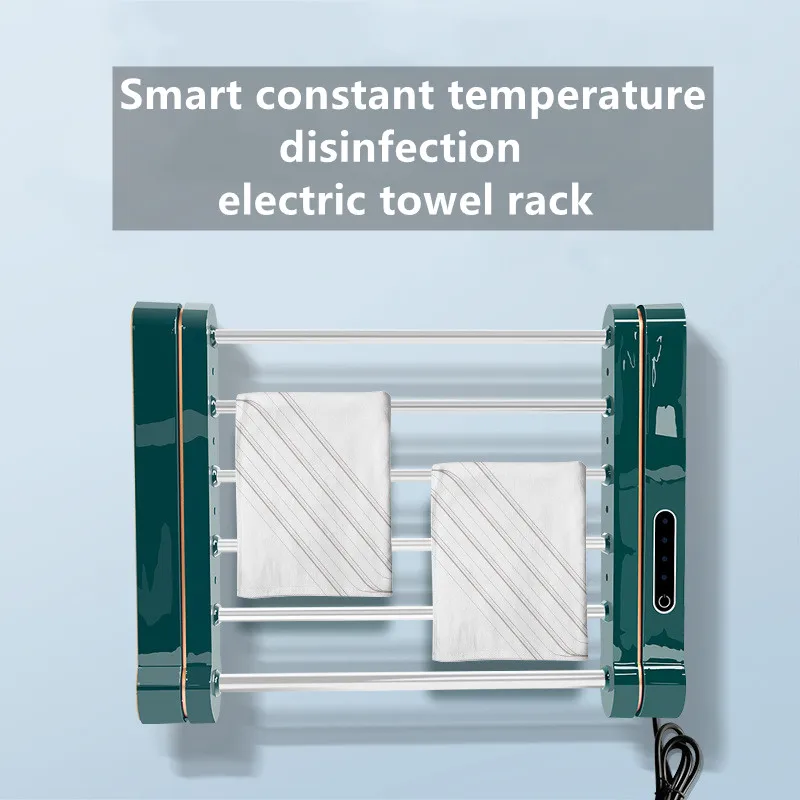 Sterilize elektrikli banyo havlusu ısıtıcı ısıtma havlu rafı raf havlu kurutucu raf dönebilen dijital ekran fonksiyonu çok fonksiyonlu
