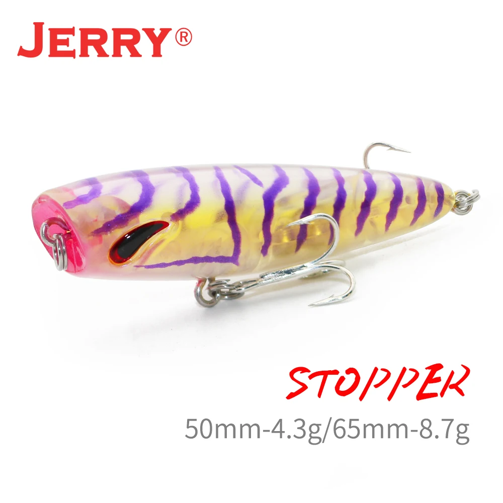Jerry Stoper Topwater Popper Mikro Balıkçılık Lures Tatlısu Alabalık Bas Yapay Yemler 5cm4. 3g Yüzen Plastik UV Yemler
