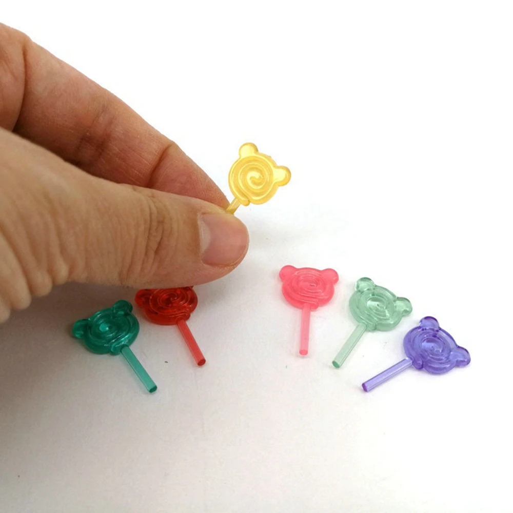 5 Adet 1:12 Mini Lolipop Şeker Minyatür Gıda Tatlı Şeker Bebek Evi mutfak mobilyası Oyuncak Aksesuarları