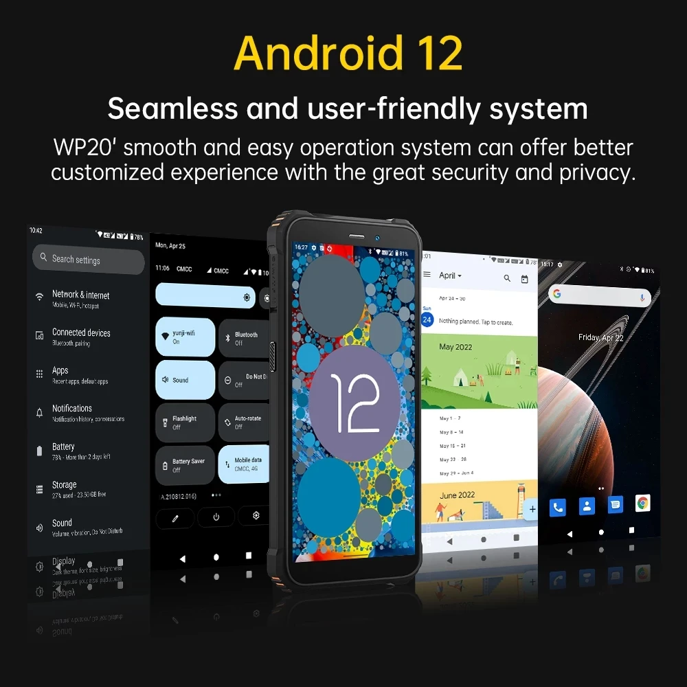 OUKITEL WP20 Android 12 6300mAh IP68 Su Geçirmez Smartphone 5.93 