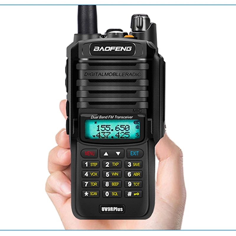 1/2 adet yüksek kalite su geçirmez walkie talkie Baofeng UV-9R artı 10 W amatör radyo cb radyo comunicador baofeng uv 9r artı разия