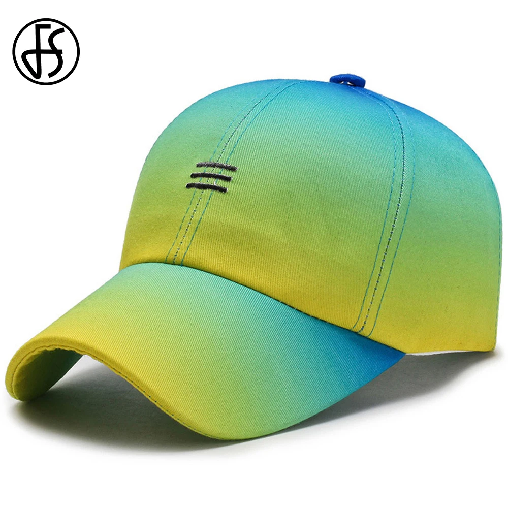 FS 2022 Degrade Yeşil beyzbol şapkası Erkekler İçin Şık Kadın Kapaklar Snapback Hip Hop kamyon şoförü şapkaları Yaz Açık Spor Golf Şapka