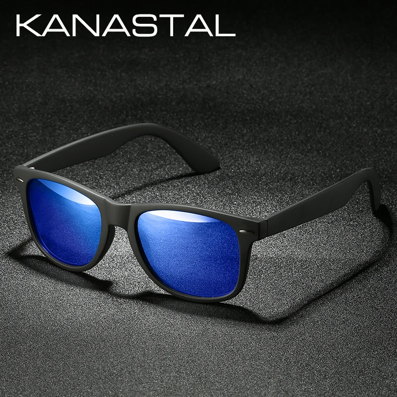 KANASTAL Polarize Güneş Gözlüğü Erkek Kadın Marka Tasarım Sürüş Kare Kare güneş gözlüğü Erkek Klasik Gafas De Sol UV400