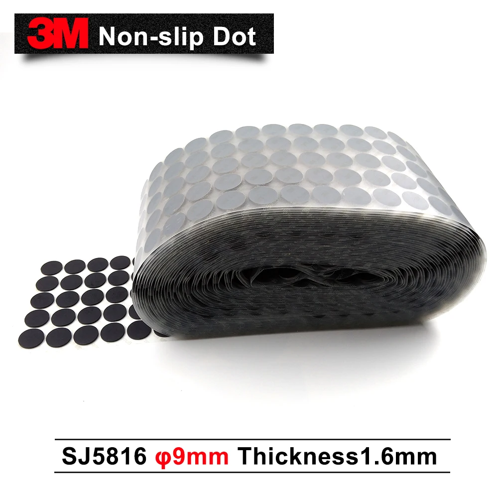3M bant orijinal ürünler siyah tampon ayak pedleri 3M yapışkan bant koruyucu kauçuk noktalar 1.6 mm 9mm daire 2000 adet toptan