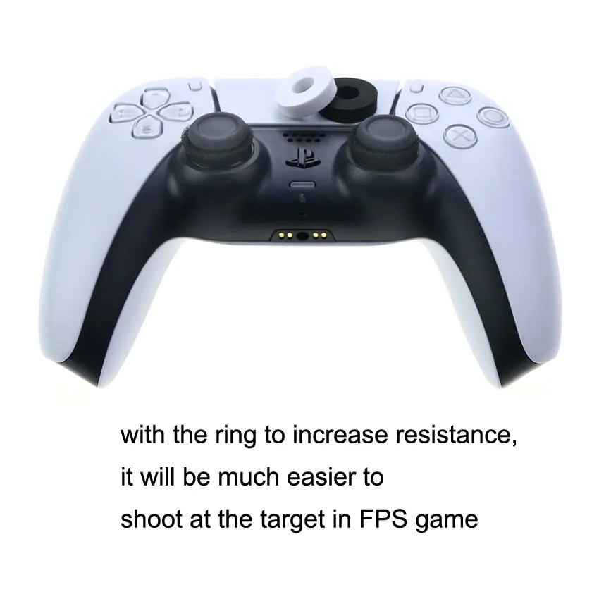 YuXi 2 adet Analog Joystick Thumb Çubuk kavrama Kapağı PlayStation 4 5 PS4 PS5 Xbox One Denetleyicisi İçin Sünger Yardımcı Halka