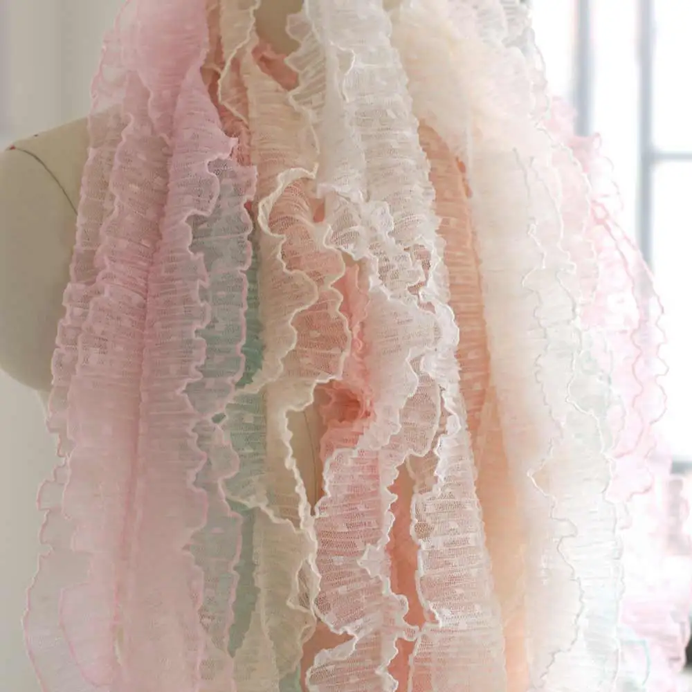 5cm genişliğinde dantel örgü dikiş kumaşı ve iğne kumaş DIY düğün aplike elbise perde dantel trim el sanatları yüksek kaliteli