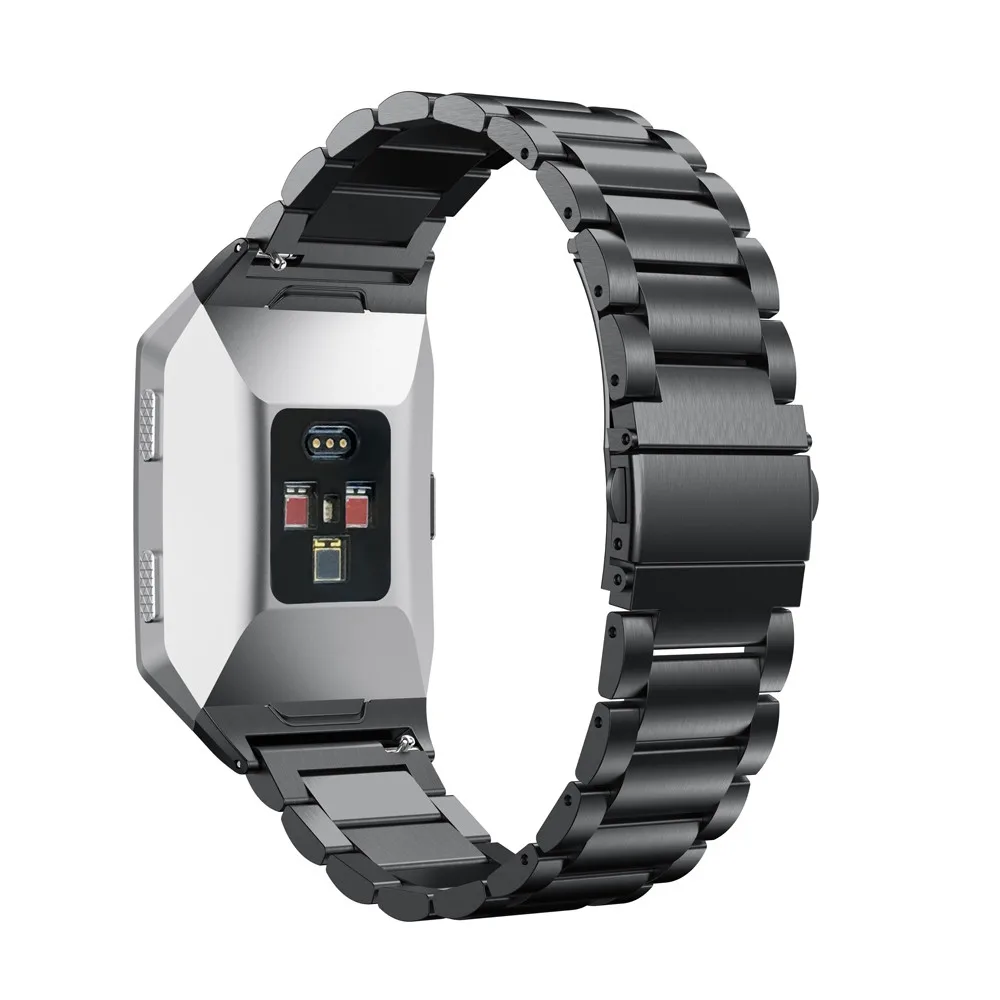 Saat kayışı Fitbit İyonik için Paslanmaz Çelik Metal Yedek bilek Kayışı Fitbit İyonik kordon akıllı saat Kayış Bilezik izle