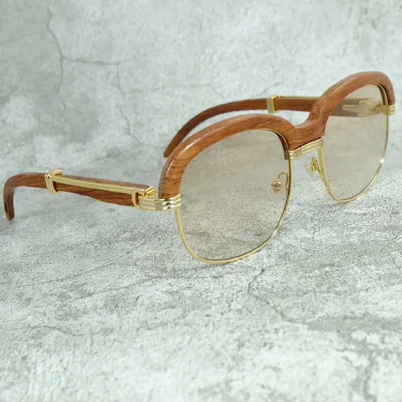 Retro Ahşap Güneş Gözlüğü Erkek Moda Şık Doğal Manda Boynuzu Carter güneş gözlüğü Gözlük Korumak Tonları Kadınlar İçin