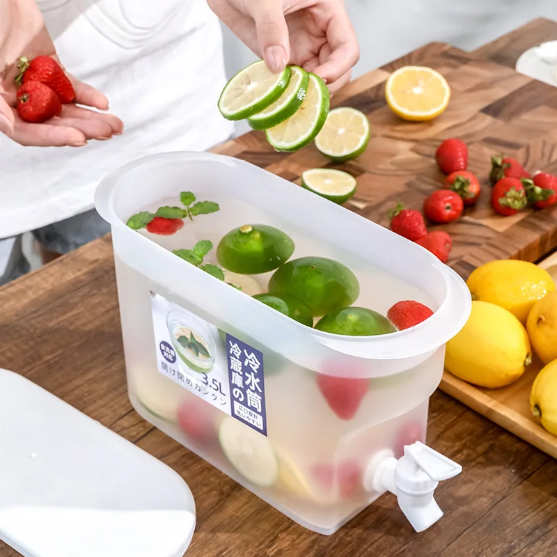 Su ısıtıcısı Pot içecek dağıtıcı dağıtıcı buzdolabı soğuk su ısıtıcısı musluk demlik içecek dağıtıcı limonata şişesi Drinkware