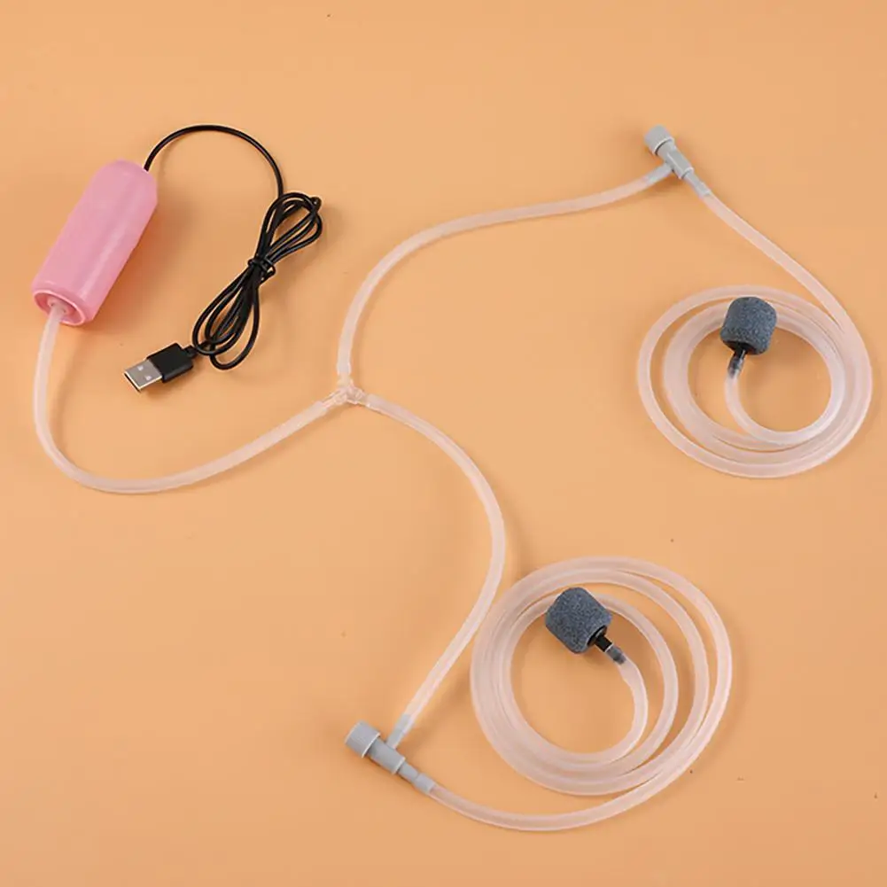 Akvaryum hava pompası Mikro Sessiz USB Havalandırıcı hava pompası Taşınabilir Küçük Oksijen Pompası su tankı Akvaryum Balık Malzemeleri