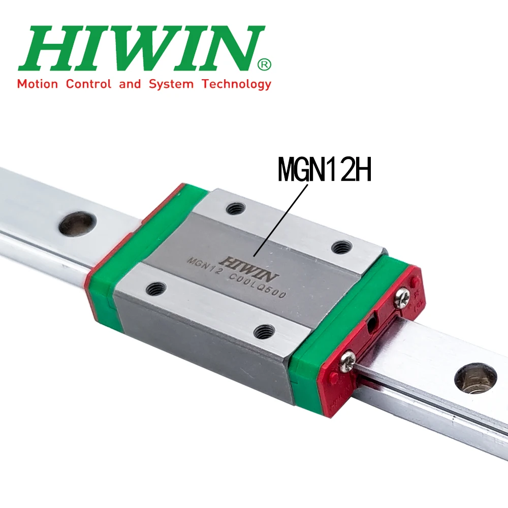 YENİ HIWIN Orijinal Orijinal MGN12 Lineer Kılavuz Rayı 450mm MGN12 Lineer Kılavuz + MGN12H Kaymak Blok Alaşımlı Çelik 3D Yazıcı CNC